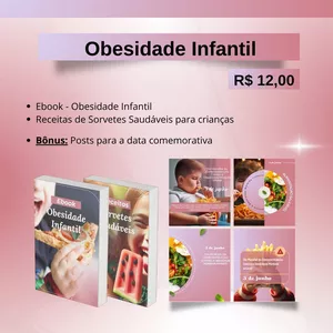 Imagem de capa para o Ebook Kit Obesidade Infantil
