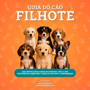 Imagem de capa para o Ebook Guia  do cão filhote