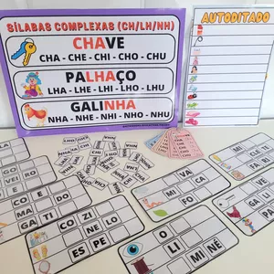 Imagem de capa para o Ebook TRABALHANDO AS SÍLABAS CH, LH, NH