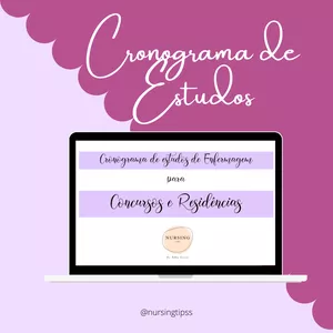 Imagem de capa para o Ebook Cronograma de estudos de Enfermagem para Concursos e Residências