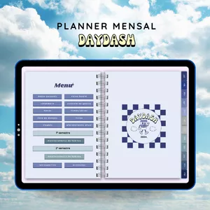 Imagem de capa para o Ebook Planner Mensal Digital DayDash 2024