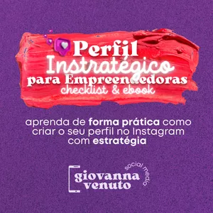 Imagem de capa para o Ebook Perfil Instratégico Para Empreendedoras - Checklist & Ebook