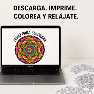 Imagen de portada para Ebook Libro colorear mándalas