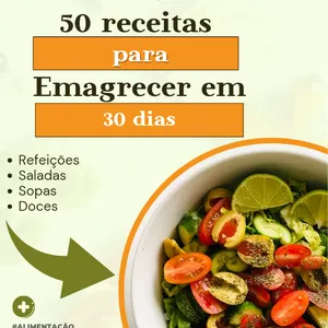 Imagem de capa para o Ebook 50 Receitas para Emagrecer em 30 dias 