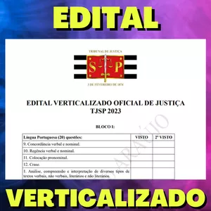 Imagem de capa para o Ebook OFICIAL DE JUSTIÇA - TJSP 2023 - EDITAL VERTICALIZADO + CICLO