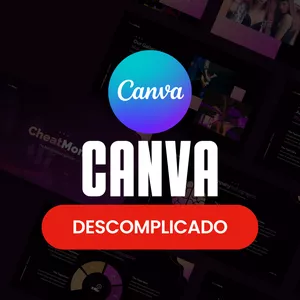 Imagem de capa para o Curso online Canva Descomplicado