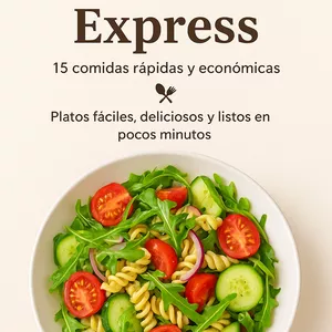 Imagen de portada para Ebook Recetario Express: 15 Comidas Rápidas y Económicas