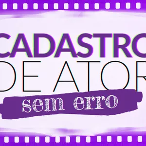 Imagem de capa para o Curso online Cadastro de Ator Sem Erro