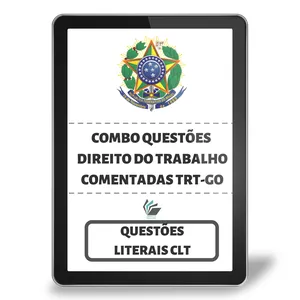 Imagem de capa para o Curso online QUESTÕES COMENTADAS TRTGO - DIREITO DO TRABALHO