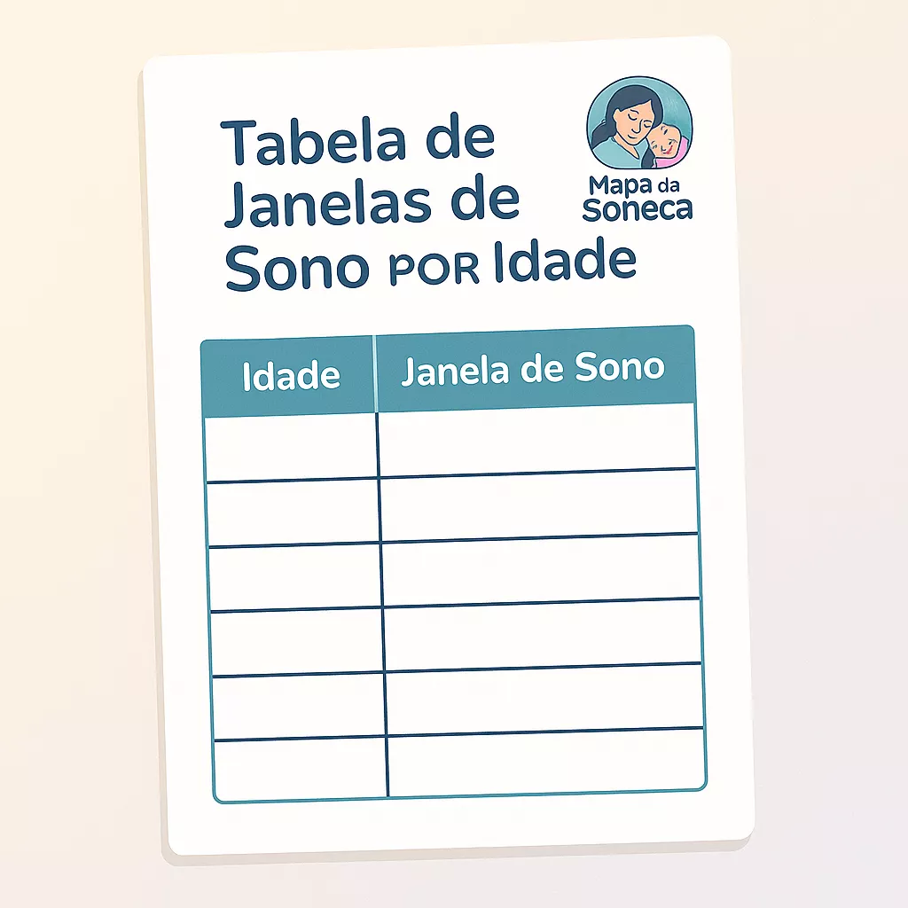 Tabela de Janelas de Sono por Idade (Estimativas Médias)