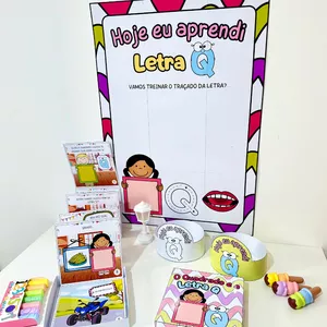 Imagem de capa para o Ebook Kit História na Caixa e Cartaz Letra "Q" 