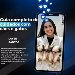 Imagem do curso Guia completo de cuidados para cães e gatos