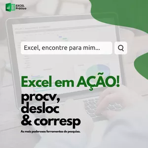 Imagem de capa para o Ebook Excel em Ação: Dominando PROCV, DESLOC e CORRESP 