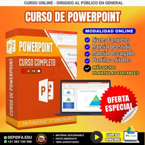 Imagen de portada para Curso online CURSO DE POWER POINT COMPLETO