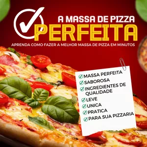 Imagem de capa para o Ebook massa de pizza
