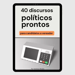 Imagem de capa para o Ebook 40 discursos políticos para candidatos a vereador