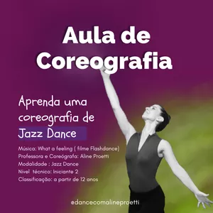 Imagem de capa para o Curso online Aula de Coreografia - Nível Iniciante 2 - Modalidade Jazz Dance