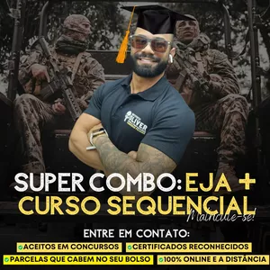 Imagem do curso Combo EJA Supletivo + Curso Superior Sequencial de Gestão em Segurança Pública e Privada 100% EAD - Combo 2 em 1 - Instituto Óliver 