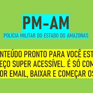 Imagem de capa para o Ebook MATERIAL COMPLETO DE ESTUDOS PARA CONCURSO DA PM 2021 