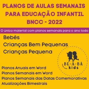 Imagem de capa para o Curso online Planos de Aulas Semanais Para Ed. Infantil