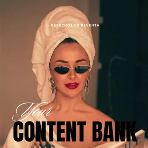 Imagen de portada para Ebook Your Content Bank: 1,700 Videos + Derechos de reventa | Plantillas para Crear Contenido Aesthetic que Conecta y Convierte