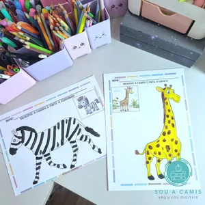 Imagem de capa para o Ebook Atividade - Pintando os Animais