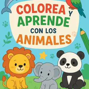 Imagen de portada para Ebook Descubre y colorea el reino animal: Diversión para todas las edades