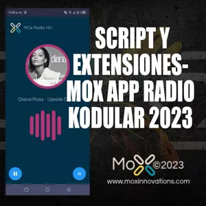 Imagen de portada para Curso online Script y Extenciones Proyecto MOx app Radio Kodular 2023