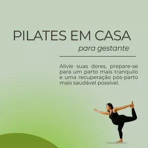 Imagem de capa para o Ebook Pilates em Casa para Gestantes: Exercícios Seguros e Eficazes