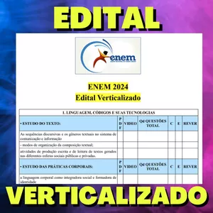 Imagem de capa para o Ebook ENEM 2024 - EDITAL VERTICALIZADO