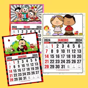 Imagem de capa para o Ebook Calendário de parede 2024