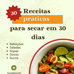 Imagem de capa para o Ebook RECEITAS PARA SECAR  EM 30 DIAS 