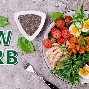 Imagem de capa para o Ebook Receitas Low Carb Fáceis e Rápidas: 30 Dias para Emagrecer com Sabor