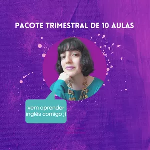 Imagem de capa para o Curso online Pacote trimestral de 10 aulas de inglês