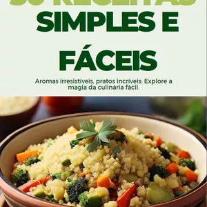 Imagem de capa para o Ebook 50 receitas simples e fáceis
