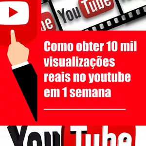 Imagem de capa para o Ebook Como conseguir 10 MIL visualizações no seu canal e ganhar até MIL inscritos no processo