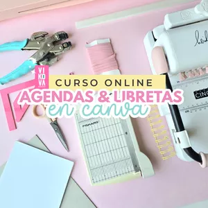 Imagen de portada para Curso online CURSO DE AGENDAS Y LIBRETAS EN CANVA