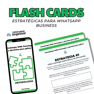 Imagen de portada para Ebook WBE Flash Cards Estratégicas Para Comunicar, Interactuar y Vender Más Con Whatsapp Business