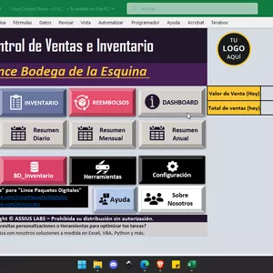Imagen de portada para Curso online Sistema de Control de Ventas -Excel + Macros (VBA)