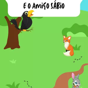 Imagem de capa para o Ebook O Coelhinho Curioso e o Amigo Sábio
