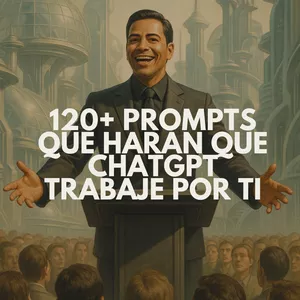 Imagen de portada para Ebook 120+ PROMPTS QUE HARÁN QUE CHATGPT TRABAJE POR TI