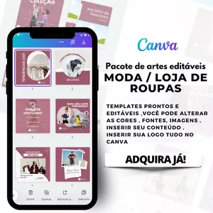 Imagem do curso INSTAPACK LOJA ONLINE VIRTUAL COM 300 TEMPLATES ARTES EDITÁVEIS CANVA INSTAGRAM
