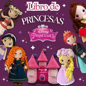 Imagen de portada para Ebook + 100 Patrones Libro de Princesas de Disney 