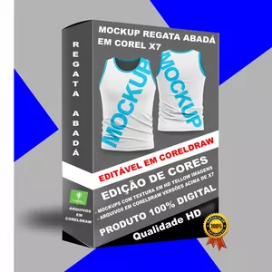 Imagem de capa para o Curso online Mockup Regata Abadá Coreldraw X7