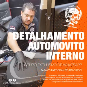 Curso de detalhamento interno automotivo Junior Vieira