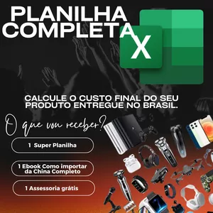 Planilha Planilha de cálculo de Importação produto chegando no Brasil