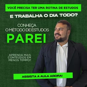 Imagem de capa para o Curso online AULA: O MÉTODO PAREI DE APRENDIZAGEM
