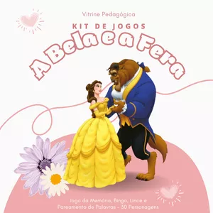 Imagem de capa para o Ebook Kit de Jogos "A Bela e a Fera"