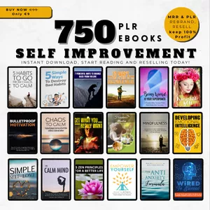 Cover image for Ebook 750 PLR EBOOKS - SELF IMPROVEMENT