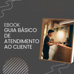 Imagem de capa para o Ebook Guia Básico de Atendimento ao Cliente.
